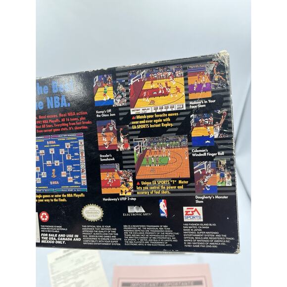 Bulls vs. Blazers and the NBA Playoffs (SNES, 1992) CIB Manual Inserts - Picture 11 of 15